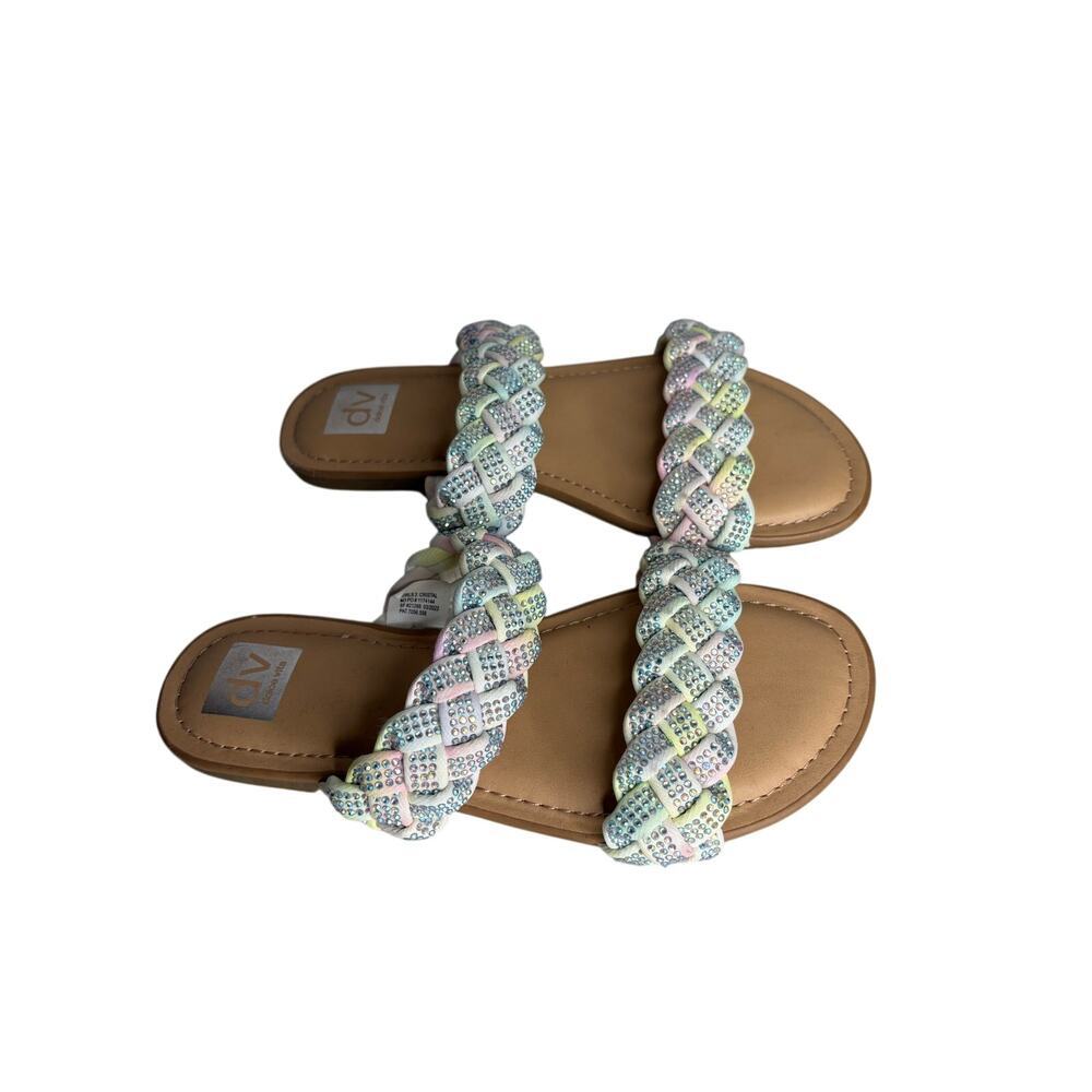Dolce Vita Kids Cristal Rhinestone Braided Slides SZ 3M